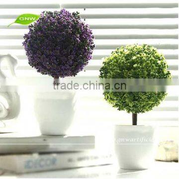 GNW GP005 Artificial Plastic Colored Plant Pots Wholesale for office table decoration