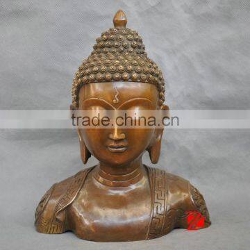 bronze Buddhist head statues