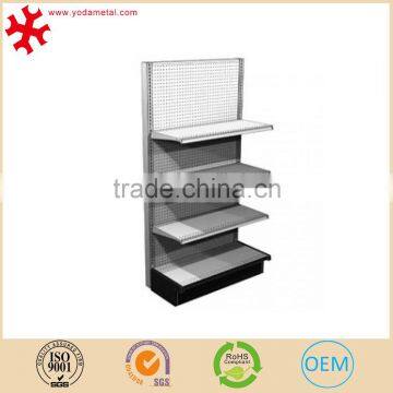 Heavy duty metal stainless steel supermarket gondola shelving