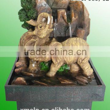 elephant polyresin water fountain