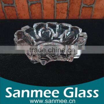 Wholesale Portable Crystal Round Glass Pocket Ashtray
