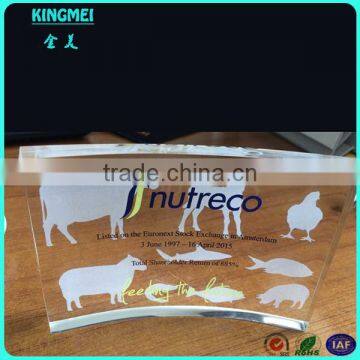 Custom Made New Design Clear Arc Acrylic Block Sign Holder,acrylic Photo Block photo-5