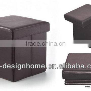 PU FOLDING STORAGE OTTOMAN