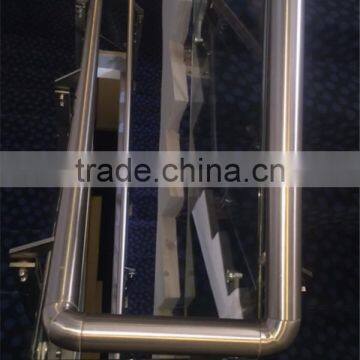 Customized 316 Stainless Steel Satin Finished Staircase Glass Railing Post photo-3