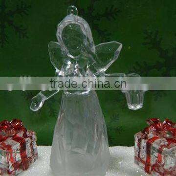 Clear Acrylic Led Color Changing Music Angel for Decoration photo-4