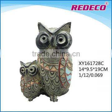 2017 Antique resin owl toy animal sculpture