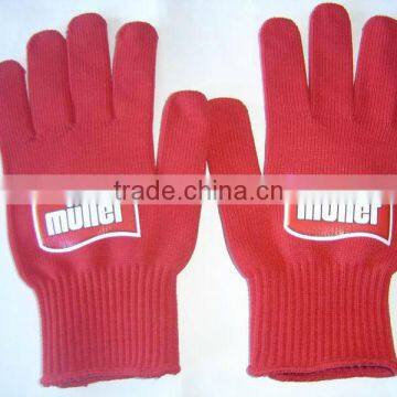 100% polyester Print logo Promotion glove