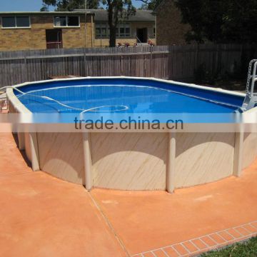 2016 HOT sale durable galvanized steel swimming pool above ground swimming pools with pvc liner