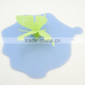 Butterfly Shaped Food Grade Coffee Cup Silicone Rubber Anti-dust Airtight Seal Silicone Drink Cup Lids photo-2