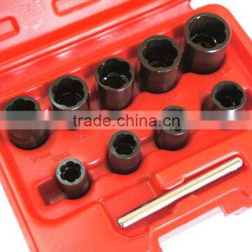 Professional 10PC 3/8" Twist Socket Set With Punch