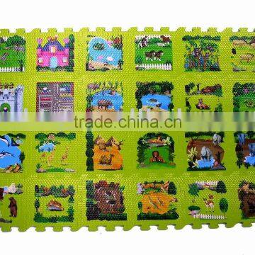 Heat-Transfer Printing Puzzle Mats - Wild Animal Zoo