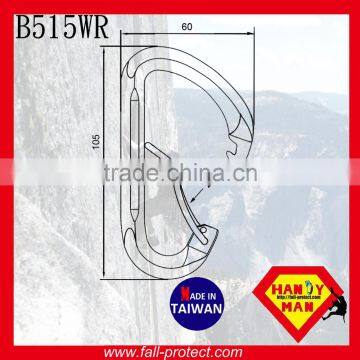 23KN Bent Gate Mountain Rock Climbing Aluminum Carabiner With Hook photo-2