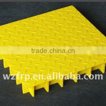 FRP Grating with Chequer Plate Cover