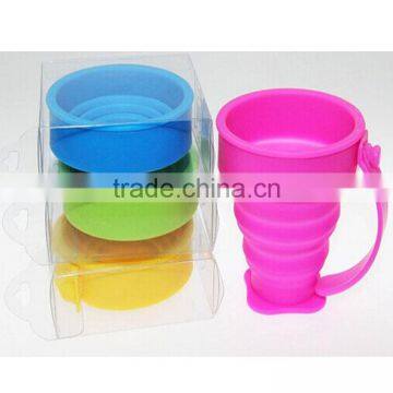 new arrival Food grade Heat resistant Eco-friendly silicone traveling drink cup