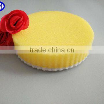 alibaba china suppliers round yellow colorful scouring sponge pad for cleaning