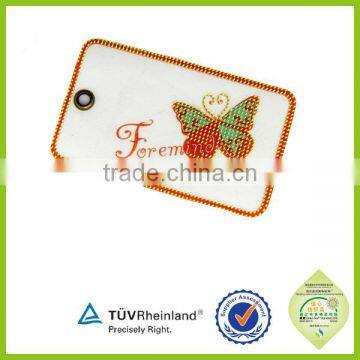 Speical style fashionable cheap price fabric hang tags for sale