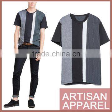 Tie Printed Short Sleeves T-shirts With Crew Neck for Male Custom Printed Organic Pure Cotton t Shirt