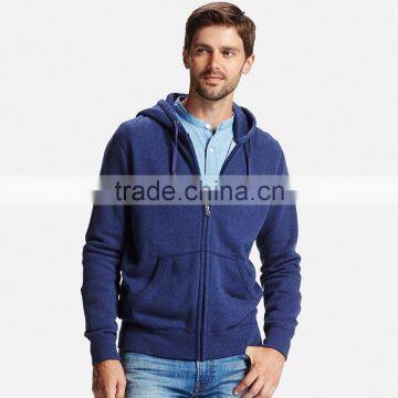 Custom Wholesale Blank zipper packet Sweatershirts Men Hooded sports hoodies