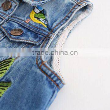 2017 Online Shopping Fashion Boutique Apparel Kids Denim Vest photo-3