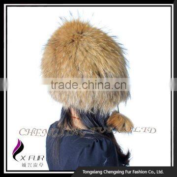 CX-C-114 Wholesale 2016 Good Quality Windproof In Stock Silver Fox Fur Hat photo-6