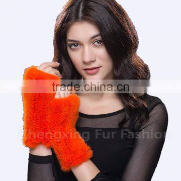 CX-A-08C Wholesale Winter Douable Face Ladies Mink Fur Winter Gloves photo-5