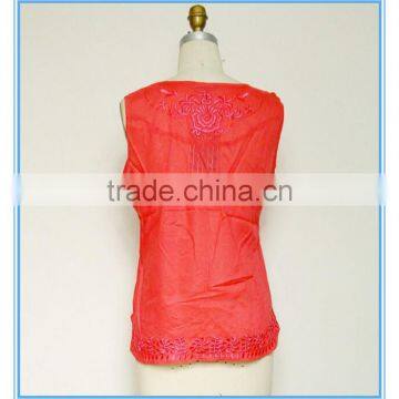 New Fashion Tank Top Cotton Blouse Designs For Women Summer 2016 photo-2