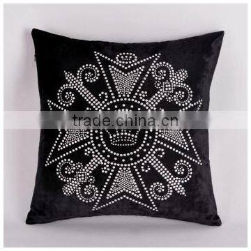 2016 Wholesale Crystal Strass Rhinestone Design For Pillow Case And Cushion Cover photo-4