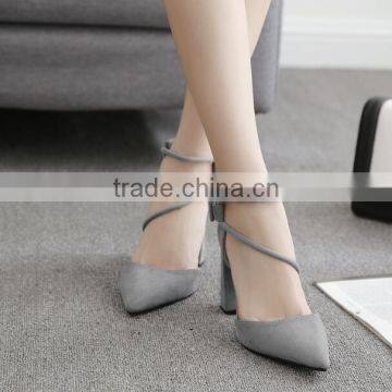 Zm50080b 2017 Europe Chunky High Heel Shoes New Style Ladies Sandals Shoes photo-2