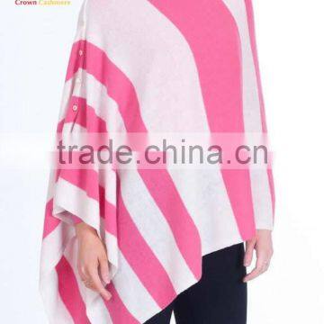 2016 Hot Sale Cashmere Poncho Sweater Pnocho Cashmere With Buttons photo-4