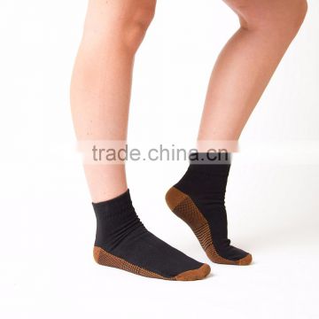 Antibacterial anti odor copper ankle socks