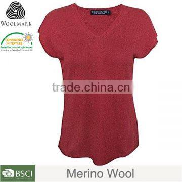 Oversize T-shirt Merino Wool, Round Neck Custom Sport Shirt photo-3