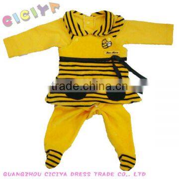 Fashion velvet baby pajama