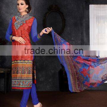 Glamour Beauty Designer Semi Stitch Salwar Kameez Collections photo-3
