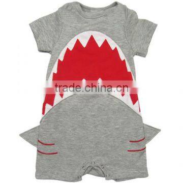 Wholesale Funny 3D Baby Rompers Shark Newborn Baby Clothes Rompers Animals Pattern photo-3