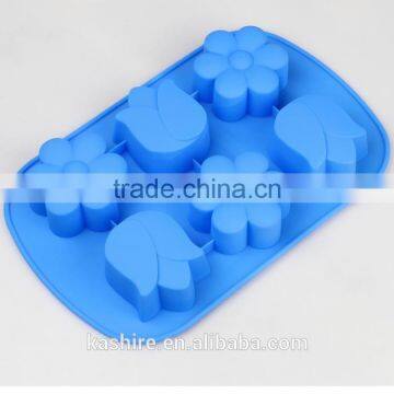 Wholesale High Quantity Eco-friendly Plum Blossom Shape Silicone Chocolate Mould,soap Mold,diy Cake Mould photo-2