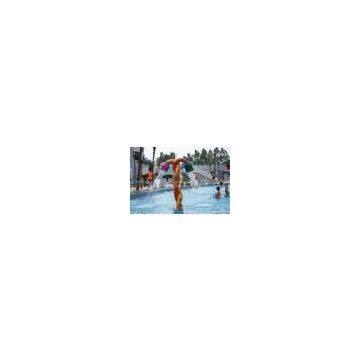 Anti-UV Galvanized Pipes Lotus Shape Spray Park Equipment , Eco - Friendly