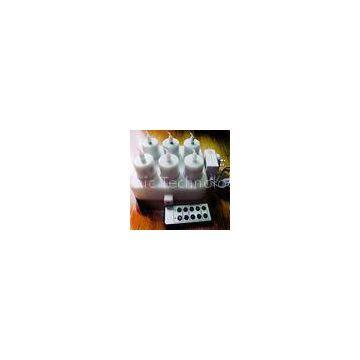 yellow light 10- Buttton Wireless Rechargeable LED Candles  with black base