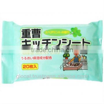 Japan Wet Wipes Sodium Bicarbonate ( Kitchen Cleaning Sheet ) 20sheets wholesale