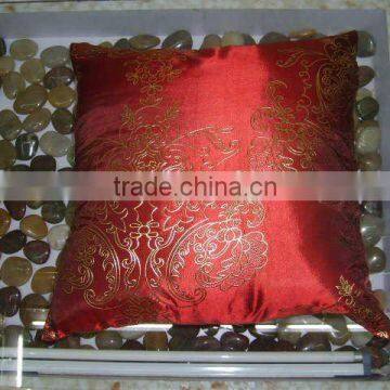 red color high quality taffeta bronzing cushion