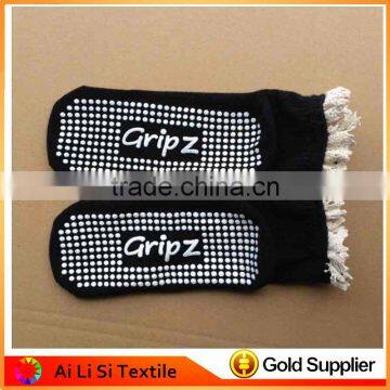 Cheap Custom Logo Anti Non Slip Yoga Latex Rubber Pilates Socks With Grip Barre photo-4