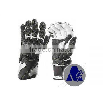 Motor bike racing gloves