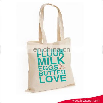 vibrant typographic cotton tote bag 100% natural sustainable cotton bag