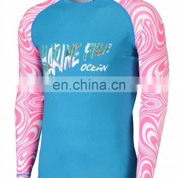 Custom Plus Sizes Sublimated Rashguard Long Sleeve Surfing Rashguard for Men photo-5
