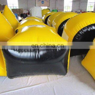 TOP Inflatable Cheap Yellow Black Inflatable Paintball Obstacle photo-5
