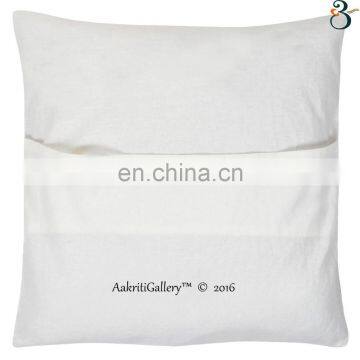 Indian Cushion Cover Handmade Embroided Flower Home Decor Sofa Pillow Case Kantha Cushion photo-2