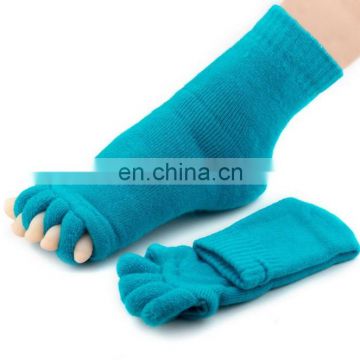 Yoga Sports GYM Five Toe Separator Socks Alignment Pain Health Massage Socks #YG-02