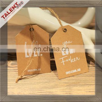 custom printed natural recycle kraft paper tag