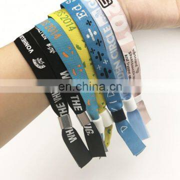 Custom Logo Size Design Cheap Promotional Items China Personalized Fabric Wrist Bands Woven Wristbands for Halloween Decoration photo-6