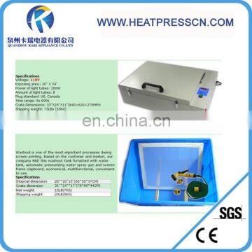 Flatbed 8 lamps uv screen exposure machine