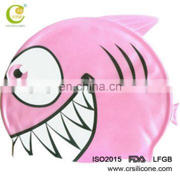 Silicone Rubber Children Swimming Cap Adult Men Women Waterproof Swim Caps photo-6